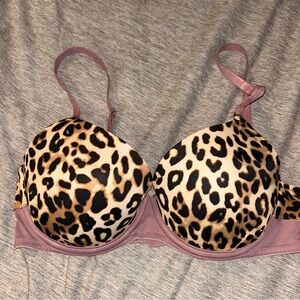 Victoria's Secret Pink Leopard Print T- shirt Bra